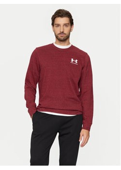 Under Armour Bluza Ua Rival Terry 1370404 Bordowy Relaxed Fit ze sklepu MODIVO w kategorii Bluzy męskie - zdjęcie 177164441