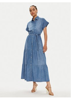 ViCOLO Sukienka jeansowa TB2665 Granatowy Regular Fit ze sklepu MODIVO w kategorii Sukienki - zdjęcie 177170743