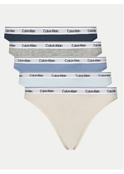 Calvin Klein Underwear Komplet 5 par stringów 000QD5221E Kolorowy ze sklepu MODIVO w kategorii Majtki damskie - zdjęcie 177176734