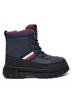 Tommy Hilfiger Trzewiki T3X5-33713-1487 M Granatowy ze sklepu MODIVO w kategorii Buty zimowe dziecięce - zdjęcie 177183710