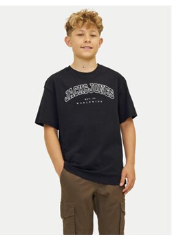 Jack&Jones Junior T-Shirt Caleb 12258924 Czarny Relaxed Fit ze sklepu MODIVO w kategorii T-shirty chłopięce - zdjęcie 177185760