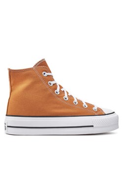 Converse Trampki Chuck Taylor All Star Lift Platform A11537C Pomarańczowy ze sklepu MODIVO w kategorii Trampki damskie - zdjęcie 177188922