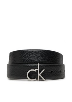 Calvin Klein Pasek Damski Ck Logo Buckle Belt 3.0_Pbl K60K613073 Czarny ze sklepu MODIVO w kategorii Paski damskie - zdjęcie 177192663