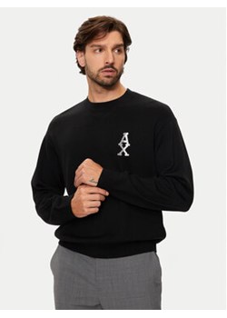 Armani Exchange Sweter 6DZM6H ZM5BZ 1200 Czarny Regular Fit ze sklepu MODIVO w kategorii Swetry męskie - zdjęcie 177196210