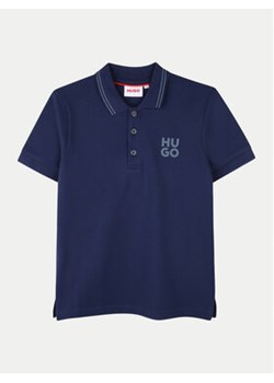 Hugo Polo G00159 M Niebieski Regular Fit ze sklepu MODIVO w kategorii T-shirty chłopięce - zdjęcie 177200711