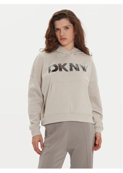 DKNY Bluza DP4T1031 Beżowy Regular Fit ze sklepu MODIVO w kategorii Bluzy damskie - zdjęcie 177205681