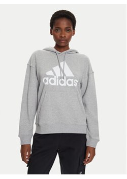 adidas Bluza Essentials Big Logo IC9865 Szary Loose Fit ze sklepu MODIVO w kategorii Bluzy damskie - zdjęcie 177207383