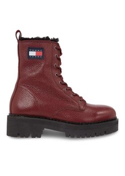 Tommy Jeans Botki Tjw Urban Tumbled Ltr Wl EN0EN02317 Brązowy ze sklepu MODIVO w kategorii Workery damskie - zdjęcie 177214401