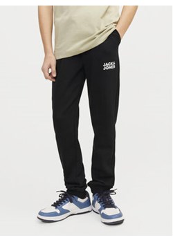 Jack&Jones Junior Spodnie dresowe Gordon 12257312 Czarny Slim Fit ze sklepu MODIVO w kategorii Spodnie chłopięce - zdjęcie 177222382