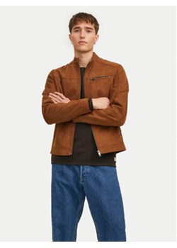 Jack&Jones Kurtka z imitacji skóry Rocky 12147218 Brązowy Regular Fit ze sklepu MODIVO w kategorii Kurtki męskie - zdjęcie 177223493