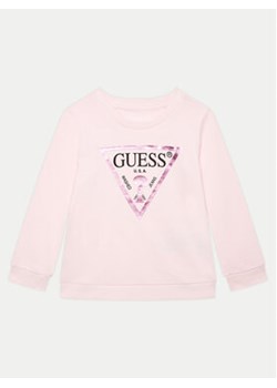 Guess Bluza K74Q12 KAUG0 Różowy Regular Fit ze sklepu MODIVO w kategorii Bluzy dziewczęce - zdjęcie 177225813