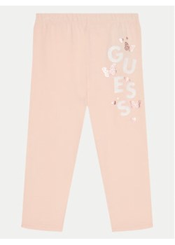 Guess Legginsy K5RB02 J1314 Granatowy Slim Fit ze sklepu MODIVO w kategorii Spodnie dziewczęce - zdjęcie 177228404