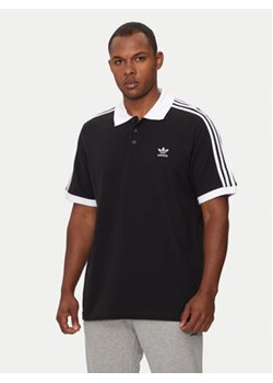 adidas Polo adicolor Classics 3-Stripes IL2501 Czarny Regular Fit ze sklepu MODIVO w kategorii T-shirty męskie - zdjęcie 177241394