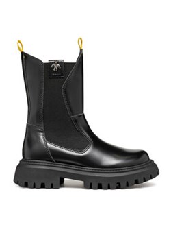 Geox Kozaki J Maquinnens Girl J46M6A 0CNNH C9999 S Czarny ze sklepu MODIVO w kategorii Buty zimowe dziecięce - zdjęcie 177243443