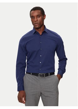 Calvin Klein Koszula K10K108229 Granatowy Slim Fit ze sklepu MODIVO w kategorii Koszule męskie - zdjęcie 177244240