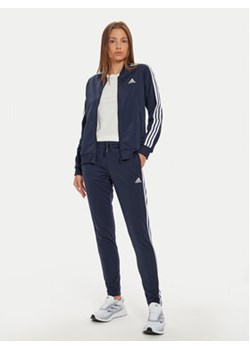 adidas Dres Essentials 3-Stripes IJ8782 Granatowy Slim Fit ze sklepu MODIVO w kategorii Dresy damskie - zdjęcie 177246722