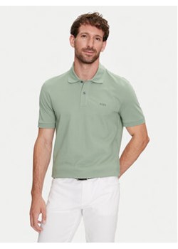 Boss Polo Pallas 50468301 Zielony Regular Fit ze sklepu MODIVO w kategorii T-shirty męskie - zdjęcie 177249092