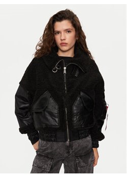 Alpha Industries Kurtka bomber 148001 Czarny Relaxed Fit ze sklepu MODIVO w kategorii Kurtki damskie - zdjęcie 177250902