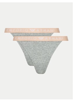 Emporio Armani Underwear Komplet 2 par stringów 164522 4F227 00948 Szary ze sklepu MODIVO w kategorii Majtki damskie - zdjęcie 177255454