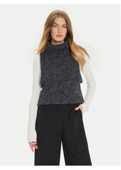 Eleh Kamizelka EM1011 Szary Regular Fit ze sklepu MODIVO w kategorii Kamizelki damskie - zdjęcie 177266531