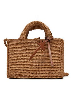 Manebi Torebka Handcrafted Raffia Sunset Bag Mini V 2.2 CO Beżowy ze sklepu MODIVO w kategorii Torby letnie - zdjęcie 177281972