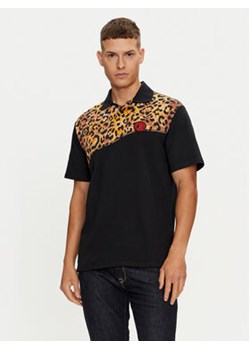 Just Cavalli Polo 76OAG6R2 Czarny Regular Fit ze sklepu MODIVO w kategorii T-shirty męskie - zdjęcie 177285160