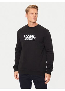 KARL LAGERFELD Bluza 705091 544917 Czarny Regular Fit ze sklepu MODIVO w kategorii Bluzy męskie - zdjęcie 177292344