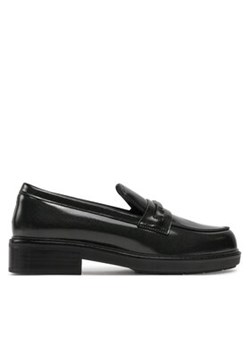 Calvin Klein Lordsy Loafer W/M Bar Saff Lth HW0HW02076 Czarny ze sklepu MODIVO w kategorii Lordsy damskie - zdjęcie 177292731