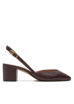 Tommy Hilfiger Sandały Pump Slingback Smooth Leather FW0FW08621 Bordowy ze sklepu MODIVO w kategorii Sandały damskie - zdjęcie 177294981