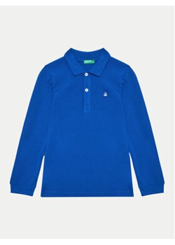 United Colors Of Benetton Polo 3089G3009 Niebieski Regular Fit ze sklepu MODIVO w kategorii T-shirty chłopięce - zdjęcie 177297153