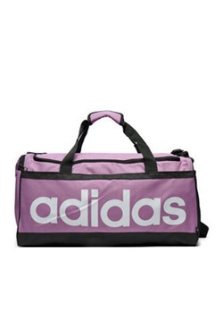 adidas Torba Essentials Linear Duffel Bag Medium IZ1898 Fioletowy ze sklepu MODIVO w kategorii Torby sportowe - zdjęcie 177301640