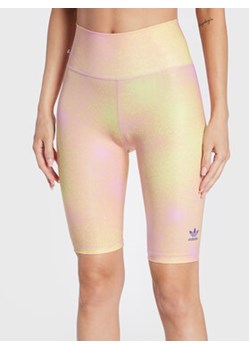 adidas Kolarki Allover Print HL6601 Żółty Slim Fit ze sklepu MODIVO w kategorii Szorty - zdjęcie 177308003