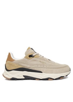 Pepe Jeans Sneakersy PMS60022 Beżowy ze sklepu MODIVO w kategorii Buty sportowe męskie - zdjęcie 177308661