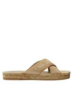 Off-White Espadryle OWIB012S23FAB0016103 Beżowy ze sklepu MODIVO w kategorii Klapki damskie - zdjęcie 177309431