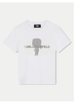 Karl Lagerfeld Kids T-Shirt Z30239 M Biały Regular Fit ze sklepu MODIVO w kategorii T-shirty chłopięce - zdjęcie 177311262