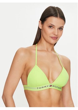 Tommy Hilfiger Góra od bikini UW0UW04109 Zielony ze sklepu MODIVO w kategorii Stroje kąpielowe - zdjęcie 177325642