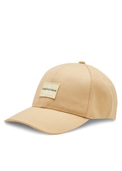 Calvin Klein Jeans Czapka z daszkiem Mono Logo Patch Cap K60K612381 Beżowy ze sklepu MODIVO w kategorii Czapki z daszkiem damskie - zdjęcie 177331730