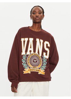 Vans Bluza First Team VN000HCF Brązowy Loose Fit ze sklepu MODIVO w kategorii Bluzy damskie - zdjęcie 177333541