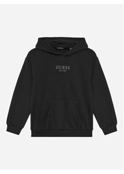 Guess Bluza L4BQ29 KAV33 Czarny Regular Fit ze sklepu MODIVO w kategorii Bluzy chłopięce - zdjęcie 177336264