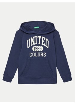 United Colors Of Benetton Bluza 3J68C203N Granatowy Regular Fit ze sklepu MODIVO w kategorii Bluzy chłopięce - zdjęcie 177346903