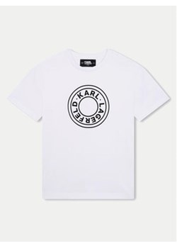 Karl Lagerfeld Kids T-Shirt Z30235 M Biały Regular Fit ze sklepu MODIVO w kategorii T-shirty chłopięce - zdjęcie 177355320