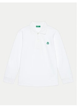 United Colors Of Benetton Polo 3089G3009 Biały Regular Fit ze sklepu MODIVO w kategorii T-shirty chłopięce - zdjęcie 177355870