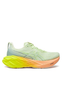 Asics Buty do biegania Novablast 4 Paris 1012B751 Zielony ze sklepu MODIVO w kategorii Buty sportowe damskie - zdjęcie 177360313