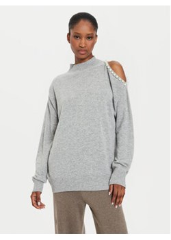 Kontatto Sweter 3M0179 Szary Regular Fit ze sklepu MODIVO w kategorii Swetry damskie - zdjęcie 177372043