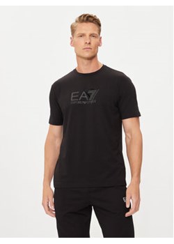 EA7 Emporio Armani T-Shirt 3DPT36 PJULZ 1200 Czarny Regular Fit ze sklepu MODIVO w kategorii T-shirty męskie - zdjęcie 177382130