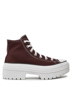 Trampki Converse Chuck Taylor All Star Lugged Heel A09401C Bordowy ze sklepu eobuwie.pl w kategorii Trampki damskie - zdjęcie 177382652