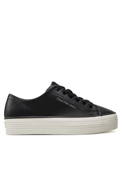 Sneakersy Calvin Klein Jeans Bold Vulc Flatf Low Lth In YW0YW01633 Czarny ze sklepu eobuwie.pl w kategorii Buty sportowe damskie - zdjęcie 177384694