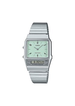 Zegarek Casio Vintage Classic AQ-800E-3AEF Srebrny ze sklepu eobuwie.pl w kategorii Zegarki - zdjęcie 177384833