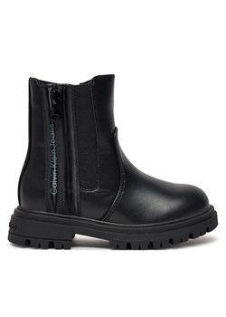 Botki Calvin Klein Jeans Chelsea Boot V3A5-81019-1355 M Czarny ze sklepu eobuwie.pl w kategorii Buty zimowe dziecięce - zdjęcie 177386293