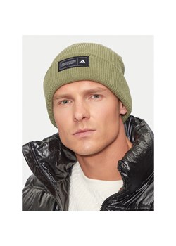 Czapka adidas Essentials Cuffed Beanie IY5257 Zielony ze sklepu eobuwie.pl w kategorii Czapki zimowe męskie - zdjęcie 177389152